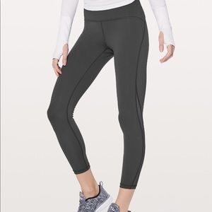 ISO Lululemon Train Times 7/8 in Deep Coal- Size 4